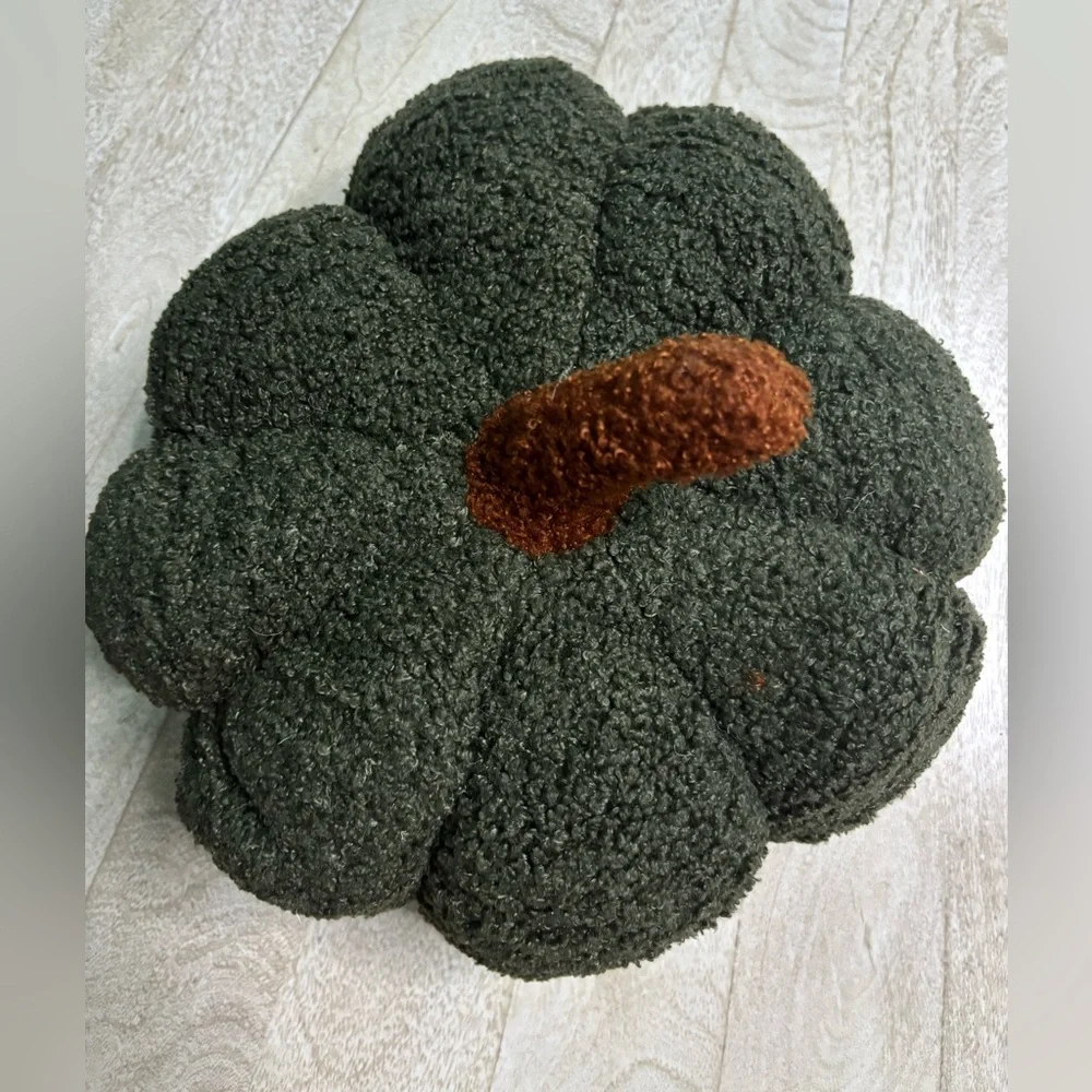 Green Pumpkin Plush Decor